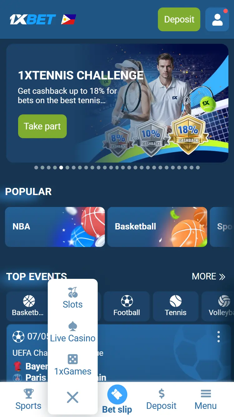 1xBet Aviator - Slot Section