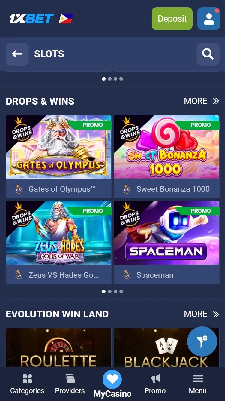 1xBet Slots