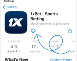 Choose a country where the app is available and search for the Application