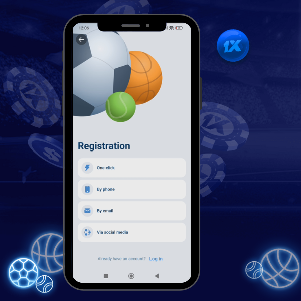 Registration at 1xBet